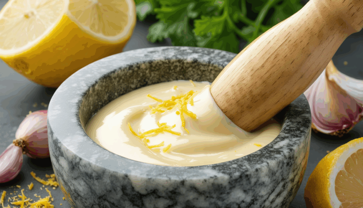 plongez dans la tradition culinaire avec l’aïoli de ma grand-mère : une recette classique, authentique et savoureuse, héritée et transmise de génération en génération. découvrez ses secrets et conseils pour réussir cet incontournable de la cuisine provençale.