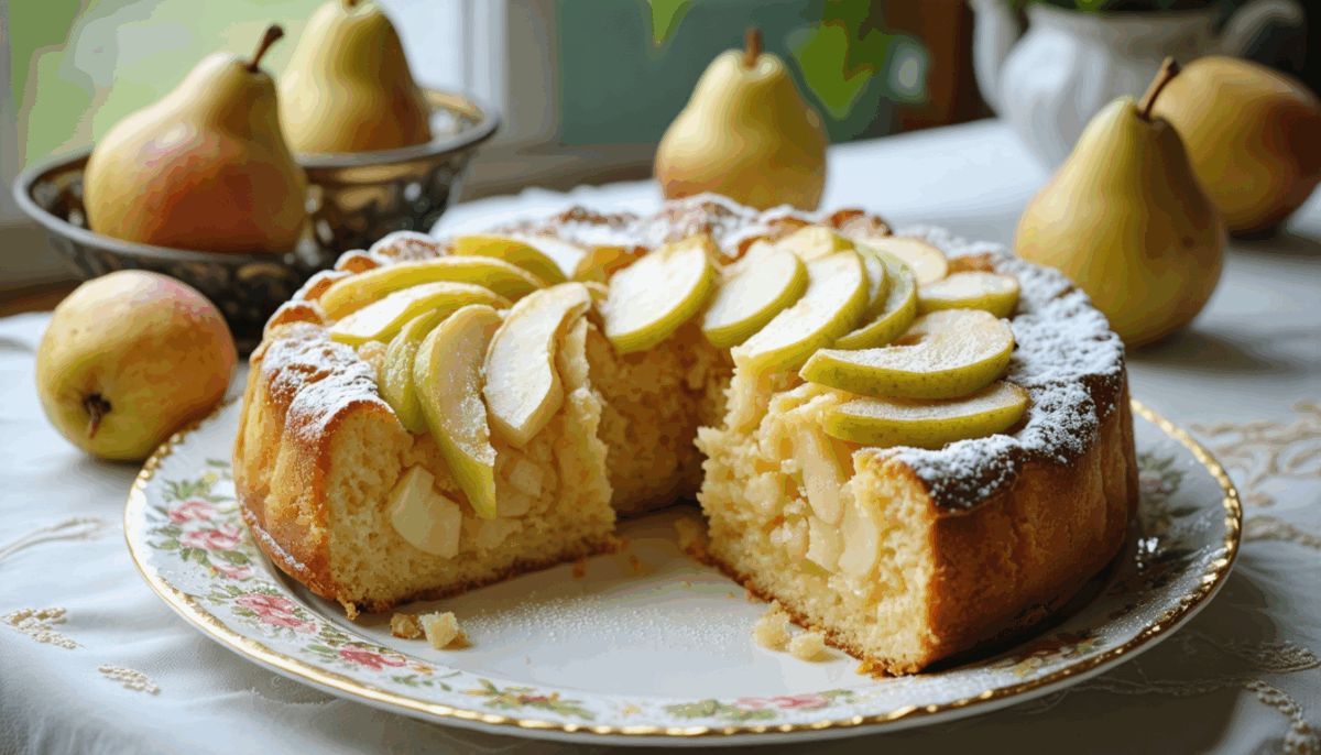 découvrez enfin la recette authentique du gâteau poire de ma grand-mère, transmise de génération en génération. des astuces inédites pour un dessert moelleux et savoureux qui surprendra tous vos invités !